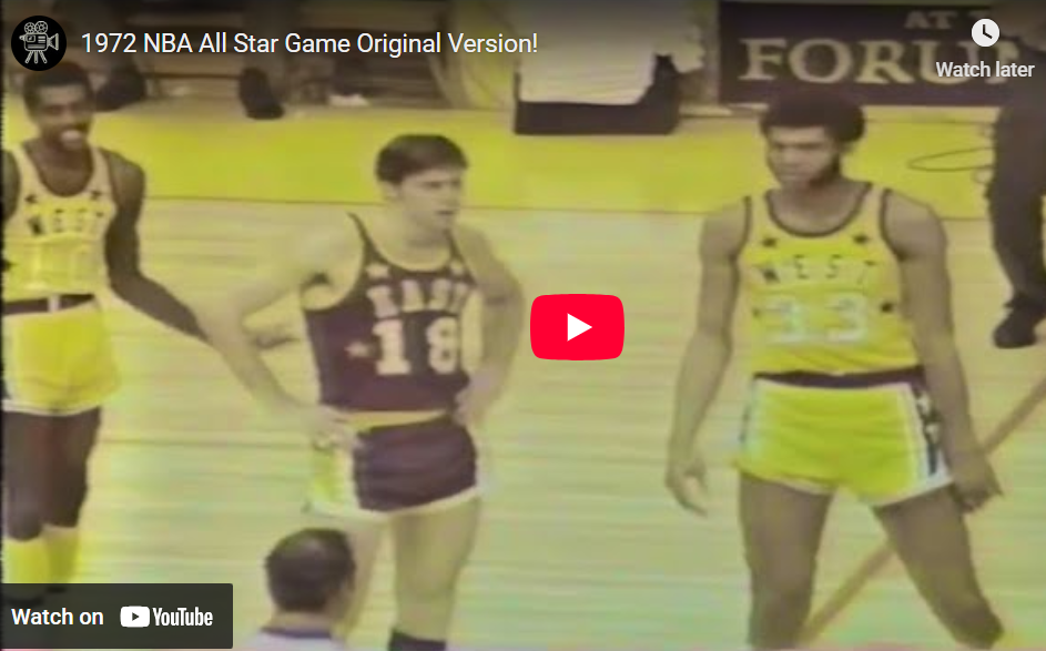 1972 NBA All Star Game Original Version