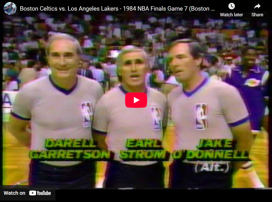 Boston Celtics vs. Los Angeles Lakers – 1984 NBA Finals Game 7 (Boston Garden – June 12th, 1984)