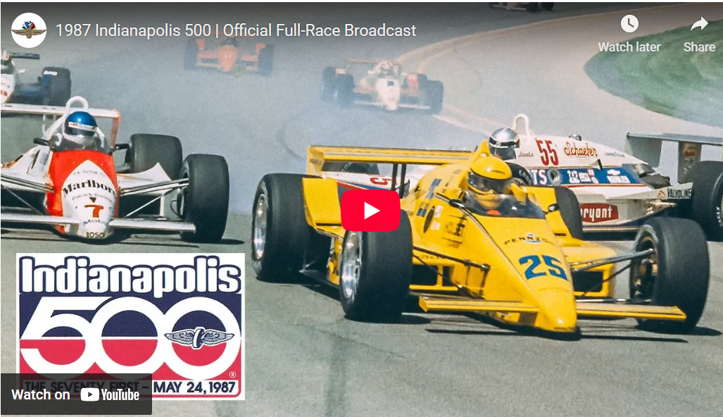 1987 Indianapolis 500 | Official Full-Race Broadcast