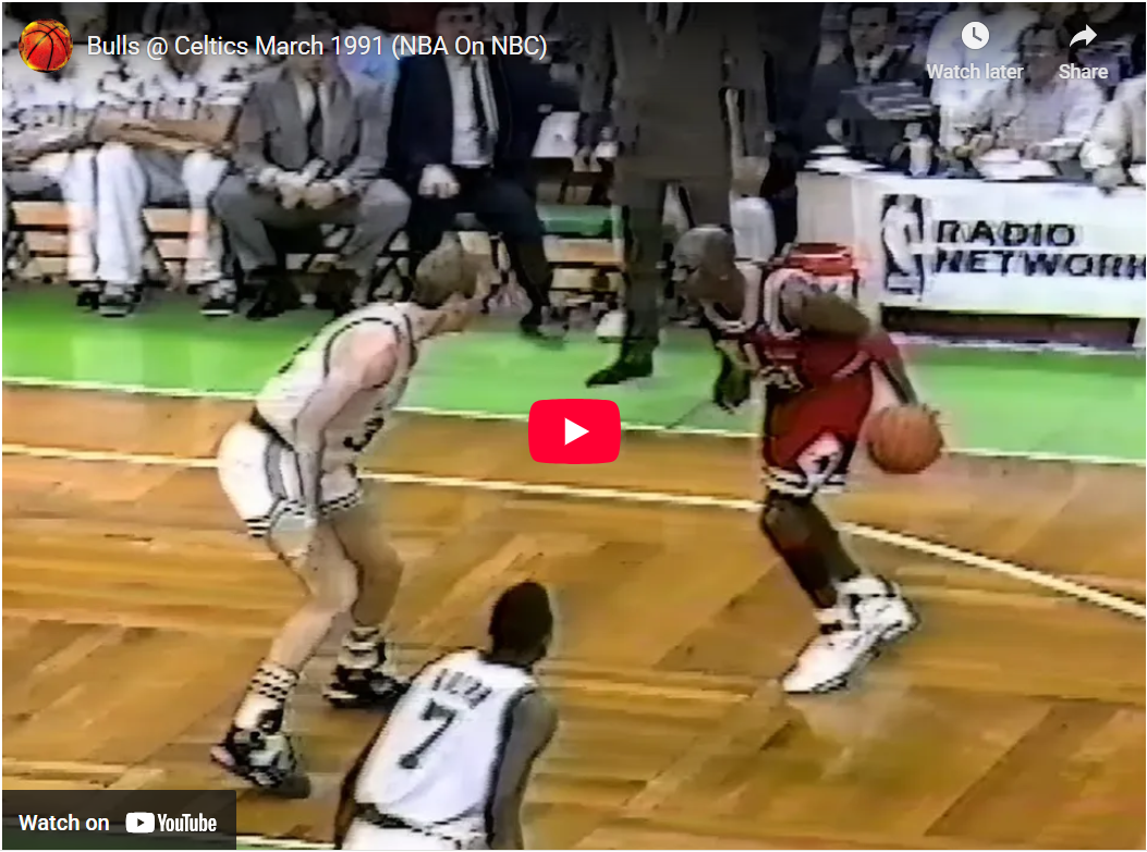 Bulls vs Celtics March 1991 – Jordan Bird Epic Game