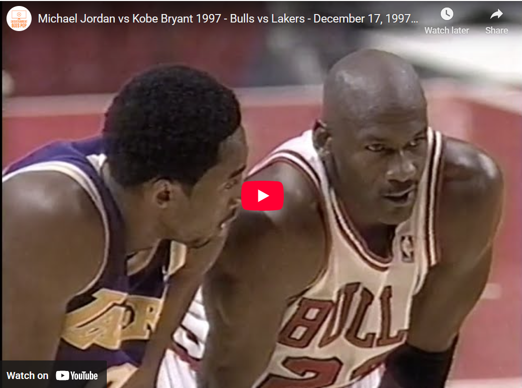 Michael Jordan vs Kobe Bryant 1997 – Bulls vs Lakers – December 17, 1997