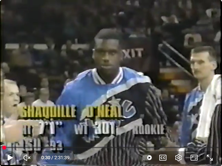 1993 NBA Chicago Bulls vs Orlando Magic – Shaq vs Jordan